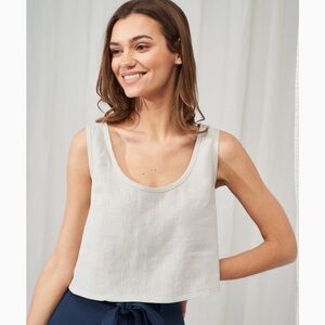 Linen Handmade Studio—Crop Top Stella